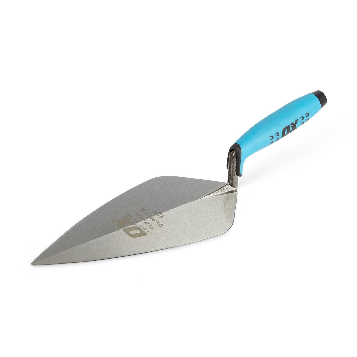 Ox Brick Trowel - 12"London Pattern, Duragrip Handle - Technique Tools