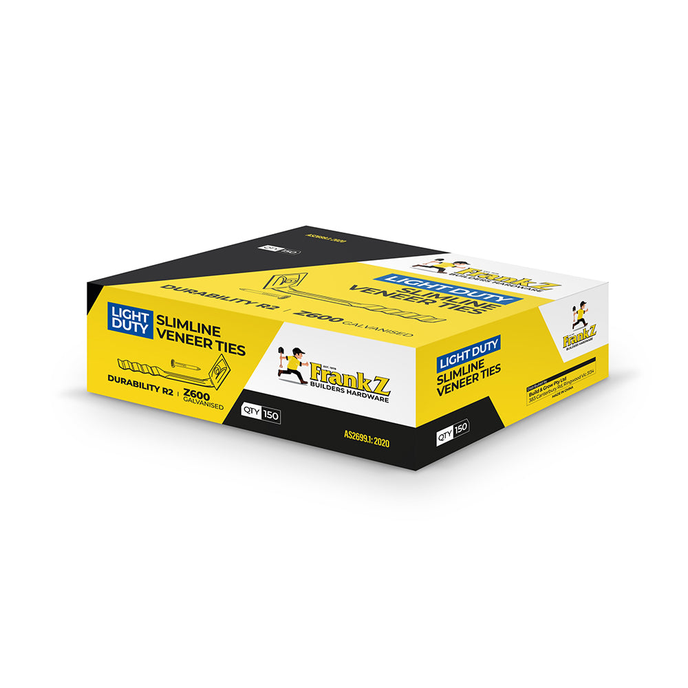 Brick Wall Ties Face of Wall (Box of 150)