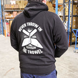 Pullover Fleece Hoodie - Never Throw In The Trowel - Technique Tools